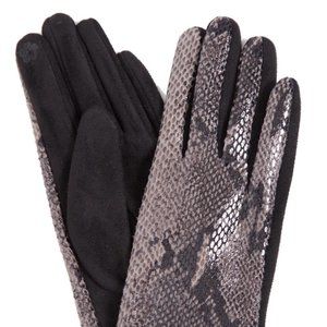 Women's Winter Snake Print Smart Touch Gloves